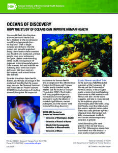 NIEHS Oceans of Discovery fact sheet