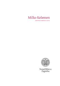 Milko Kelemen doctor honoris causa Profesor Milko Kelemen curriculum vitae