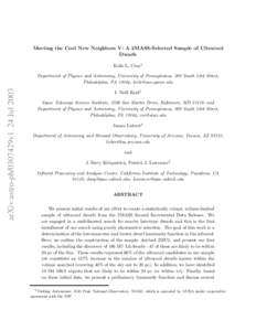 Star types / Brown dwarfs / Stellar evolution / Astronomical catalogues / J. Davy Kirkpatrick / 2MASS / Stellar classification / Color–color diagram / White dwarf / Astronomy / Space / Dark matter