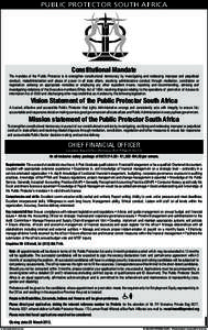 Dispute resolution / Mediation / Public Protector