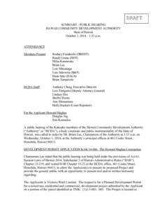 Howard Hughes / Honolulu / The Howard Hughes Corporation / Ala Moana / General Growth Properties / Economy of the United States / United States / Kakaako