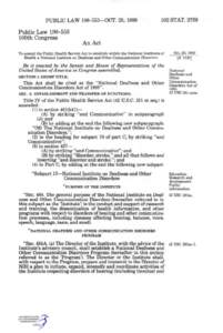 National Institutes of Health / National Institute on Deafness and Other Communication Disorders / Communication disorder / Audiology / Annie Glenn / Medicine / Health / Speech and language pathology