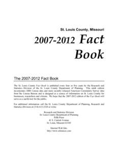 St. Louis County, Missouri  Fact Book[removed]