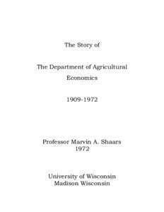 Agricultural economics / Kenneth Parsons / Richard T. Ely / Cooperative extension service / Henry Cantwell Wallace / Food and drink / Education / Farm and Industry Short Course / Agriculturalists / Henry Charles Taylor / Agriculture