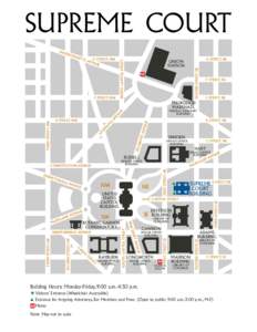 Map of Area Surrounding the Supreme Court