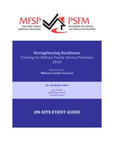 Strengthening Resilience Training for Military Family Service Providers[removed]Sponsored by: