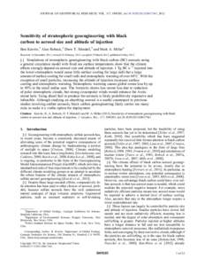 Sensitivity of stratospheric geoengineering with black carbon to aerosol size and altitude of injection