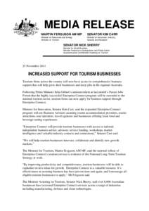 MEDIA RELEASE MARTIN FERGUSON AM MP SENATOR KIM CARR  Minister for Resources and Energy