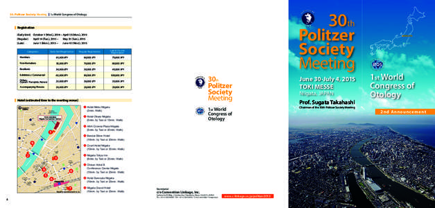 30 th Politzer Society Meeting  30th 1st World Congress of Otology