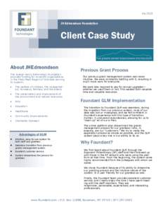 JulyJH Edmondson Foundation Client Case Study