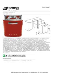 ST2FABR2  Geschirrspüler, integrierbar, Rot Effizienzklassen A+++A EAN13: 
