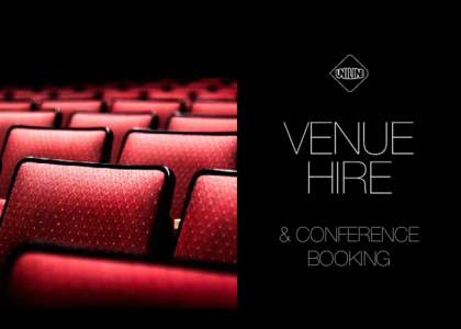 VENUE HIRE & CONFERENCE BOOKING  Index