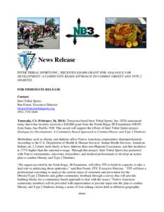 Microsoft Word - NB3F GRANT Press Release[removed]