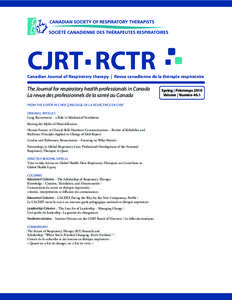 CJRT Spring 2010, volume 46 (1)