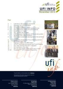 UFI INFO  November 2010 Page 2