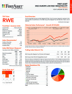 First Asset MSCI Europe Low Risk Weighted ETF (CAD Hedged)