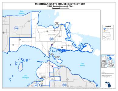 Geography of Michigan / Michigan / Cheboygan County /  Michigan / Mackinac County /  Michigan / Mackinac / Cheboygan / Beaugrand Township /  Michigan / Lee Chatfield / Mackinaw City /  Michigan