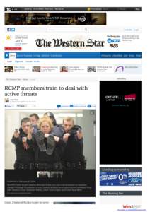 RCMP members train to deal with active threats - Local - The Western Star