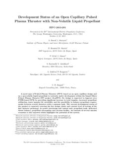 Propulsion / Ion thruster / Pulsed plasma thruster / Solid-fuel rocket / Specific impulse / Propellant / Delta-v / Rocket engine / Liquid-propellant rocket / Spacecraft propulsion / Aerospace engineering / Space technology