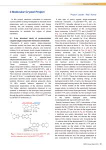 Molecular Crystal Project  3 Molecular Crystal Project Project Leader: Reiji Kumai