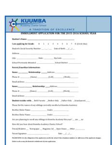 Individualized Education Program / The Kuumba Singers of Harvard College