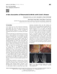 161  Letter to the Editor / Editöre Mektup DOI: todTurk J Osteoporos 2016;22:161-2