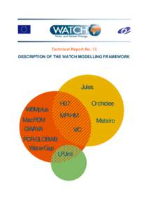 Technical Report No. 12 DESCRIPTION OF THE WATCH MODELLING FRAMEWORK . Jules H07