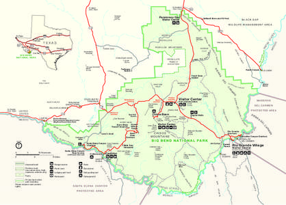 Big Bend National Park / Chisos Mountains / Terlingua /  Texas / Boquillas del Carmen / Rio Grande / Castolon / Big Bend Ranch State Park / Brewster County /  Texas / Geography of Texas / Texas / Geography of the United States