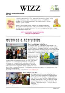 WIZZ  The Nesbitt Centre Students Newsletter May[removed]A mother is the light of our lives. She is beautiful, helpful, patient, loving,