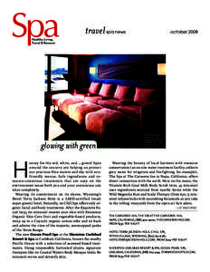 travel  spa news october 2008