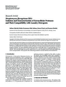 Streptomyces flavogriseus HS1: Isolation and Characterization of Extracellular Proteases and Their Compatibility with Laundry Detergents