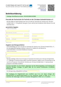 Christian-Schmidt-Schule OdenwaldstraßeNeckarsulm Tel – 0 Fax – 300 