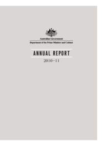 Department of the Prime Minister and Cabinet Annual Report[removed]