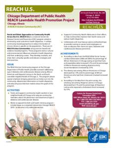 REACH U.S. Chicago Department of Public Health REACH Lawndale Health Promotion Project Chicago, Illinois A REACH Action Community (AC)