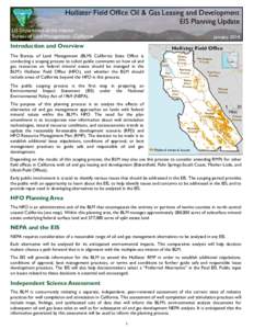 Hollister Field Office Oil and Gas Leasing and Development EIS Planning Update