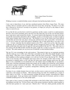 Microsoft Word - Pierce Angus Farms Newsletter dec 2008.doc