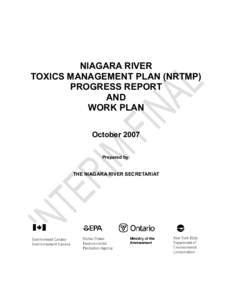 NIAGARA RIVER TOXICS MANAGEMENT PLAN (NRTMP) PROGRESS REPORT AND WORK PLAN October 2007