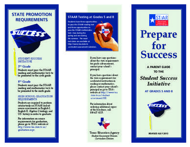 STATE Promotion Requirements Student Success Initiative