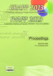 GRAPP 2013 IVAPP 2013 Proceedings of the International Conference on Computer Graphics Theory and Applications and