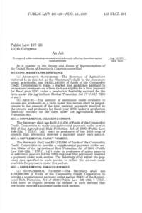 PUBLIC LAW[removed]—AUG. 13, [removed]STAT. 201 Public Law[removed]107th Congress