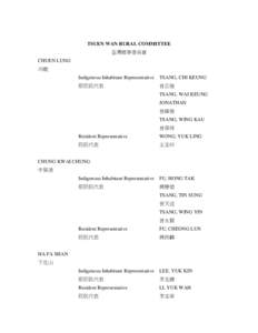 Tsing Yi Rural Committee / Hong Kong / Heung Yee Kuk / Tsing Yi