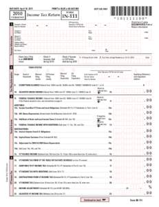 DUE DATE: April 18, 2011  PRINT in BLUE or BLACK INK *[removed]*