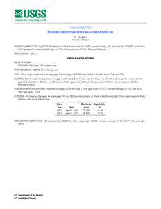 Water-Data Report[removed]AROOSTOOK RIVER NEAR MASARDIS, ME