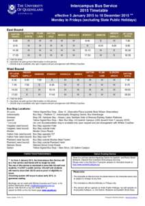 Dinmore /  Queensland / Haigslea /  Queensland / Bus stop / Public transport timetable / Bus / Indooroopilly /  Queensland / States and territories of Australia / Queensland / Ipswich /  Queensland / Transport / University of Queensland