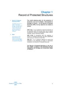 Chapter 1 Record of Protected Structures 1.