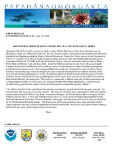 Microsoft Word - PMNM Marine Debris Press Release[removed]