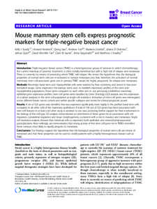 Biotechnology / Gene expression / Cell lines / Mammary gland / Ridge / Cell culture / CD24 / Myoepithelial cell / Gene expression profiling / Biology / Cell biology / Developmental biology