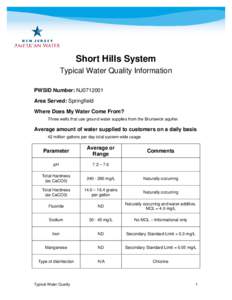 Health / Water supply and sanitation in the United States / Excipients / Hexavalent chromium / Maximum Contaminant Level / Chromium / Disinfectant / Calcium carbonate / Gram per litre / Occupational safety and health / Chemistry / Matter