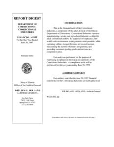 Finance / Financial statement / Financial audit / Audit / Guam Department of Corrections / Accountancy / Auditing / Business