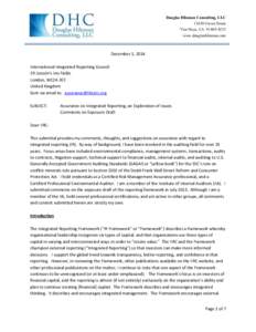 Douglas Hileman Consulting, LLC[removed]Crewe Street Van Nuys, CA[removed]www.douglashileman.com  December 1, 2014